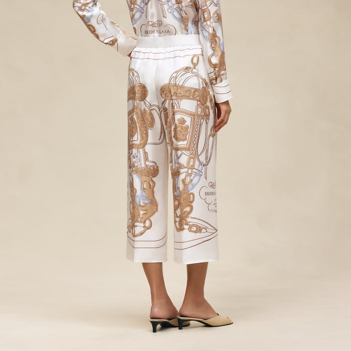 Blanc Nacre "Brides De Gala Gold" Pants