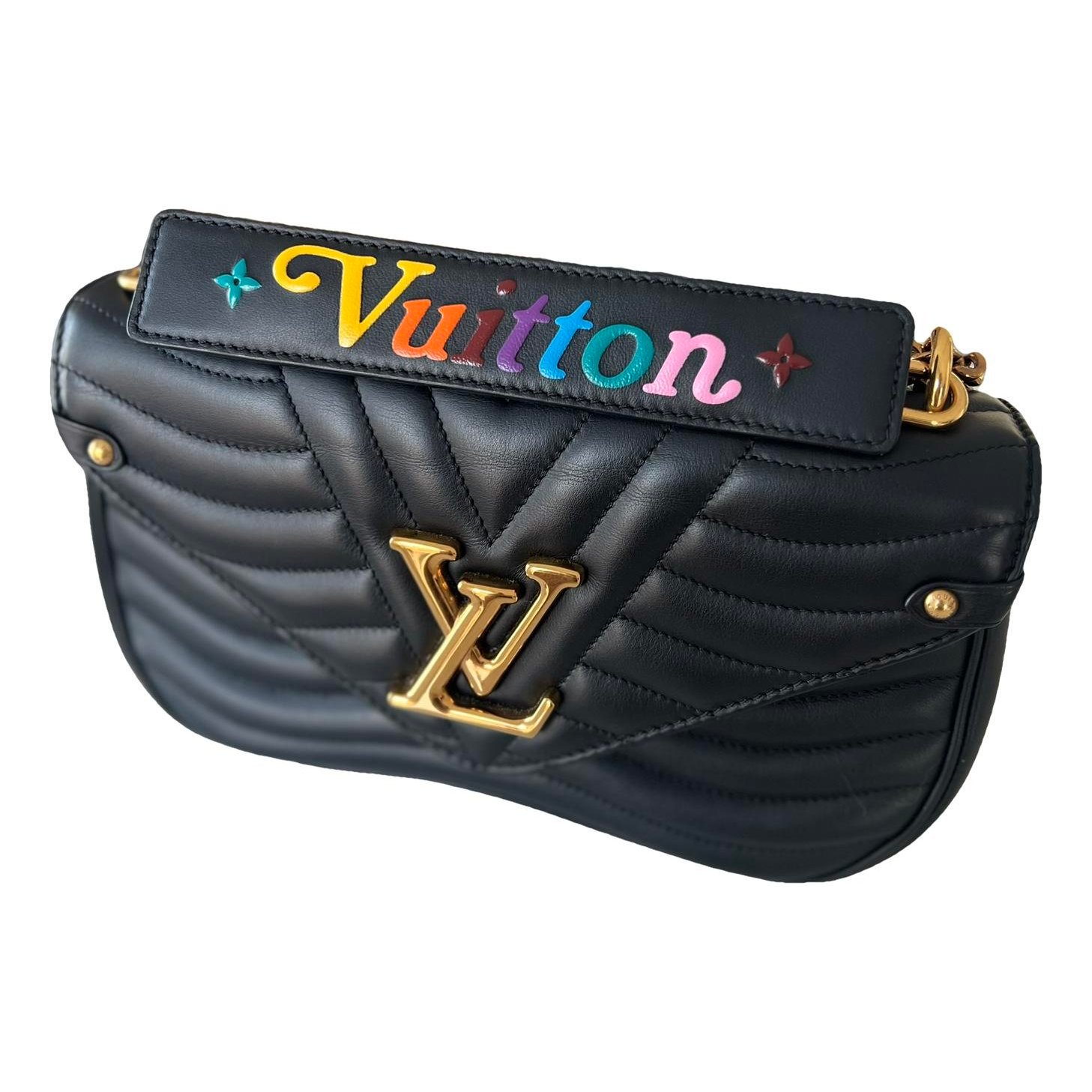 New Wave leather handbag