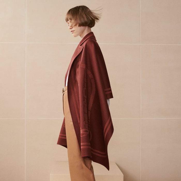 Rouge H Trompe l'Oeil Coaching Stole