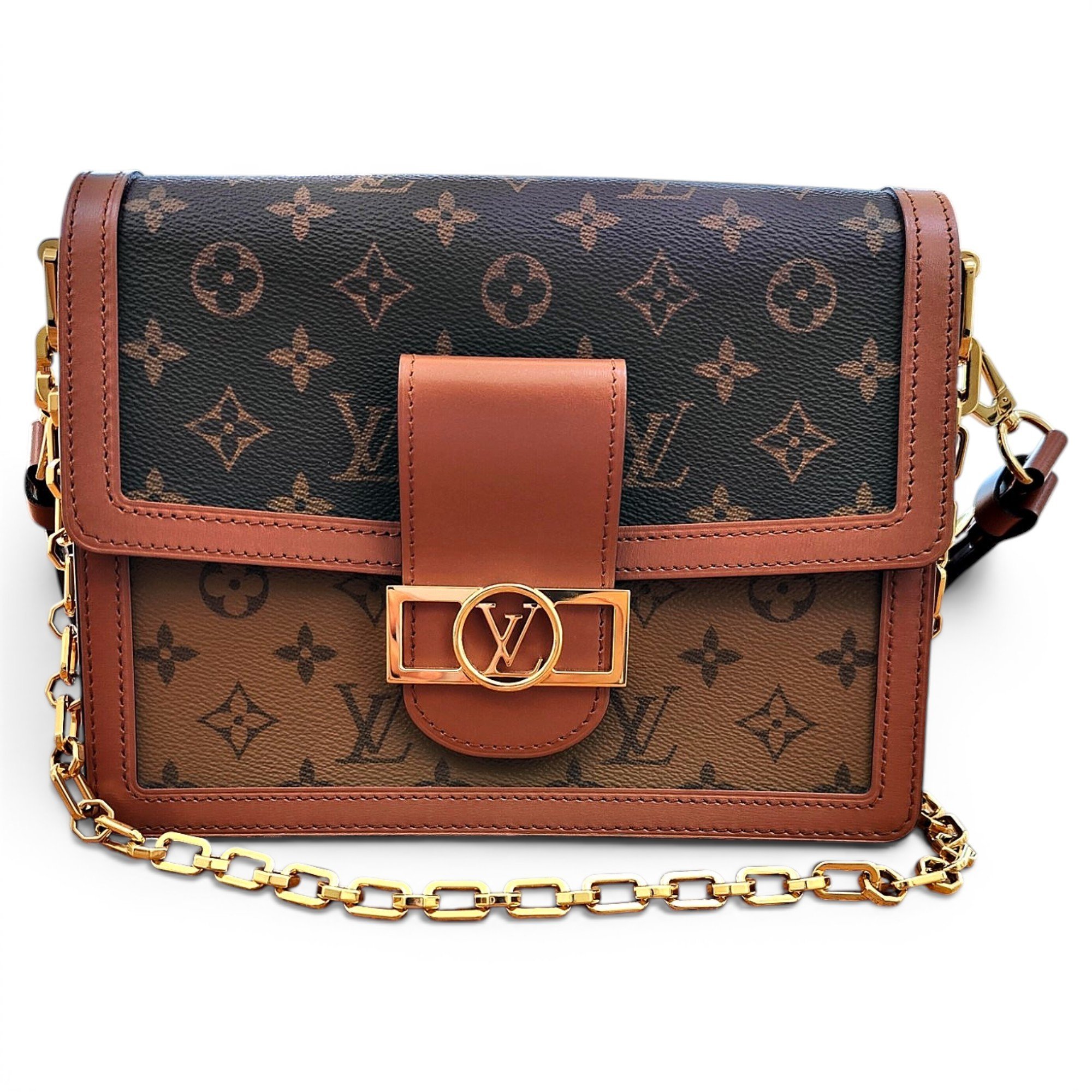 Dauphine leather handbag