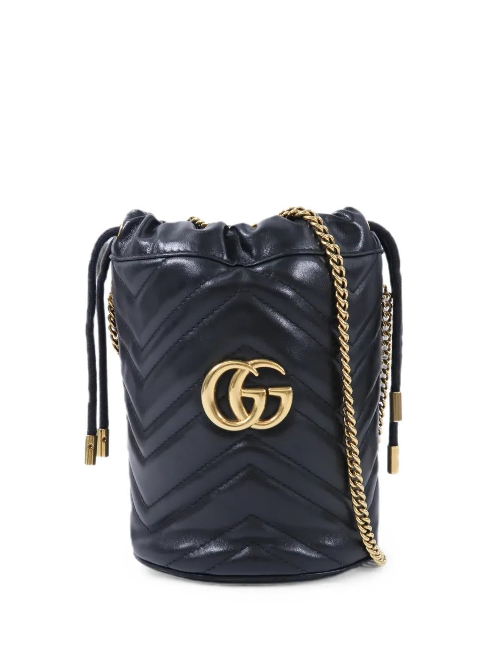 Marmont drawstring-fastening bucket bag
