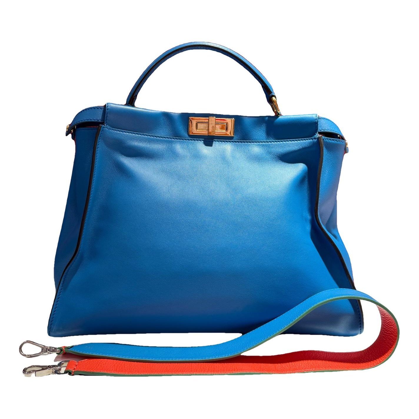Peekaboo leather handbag