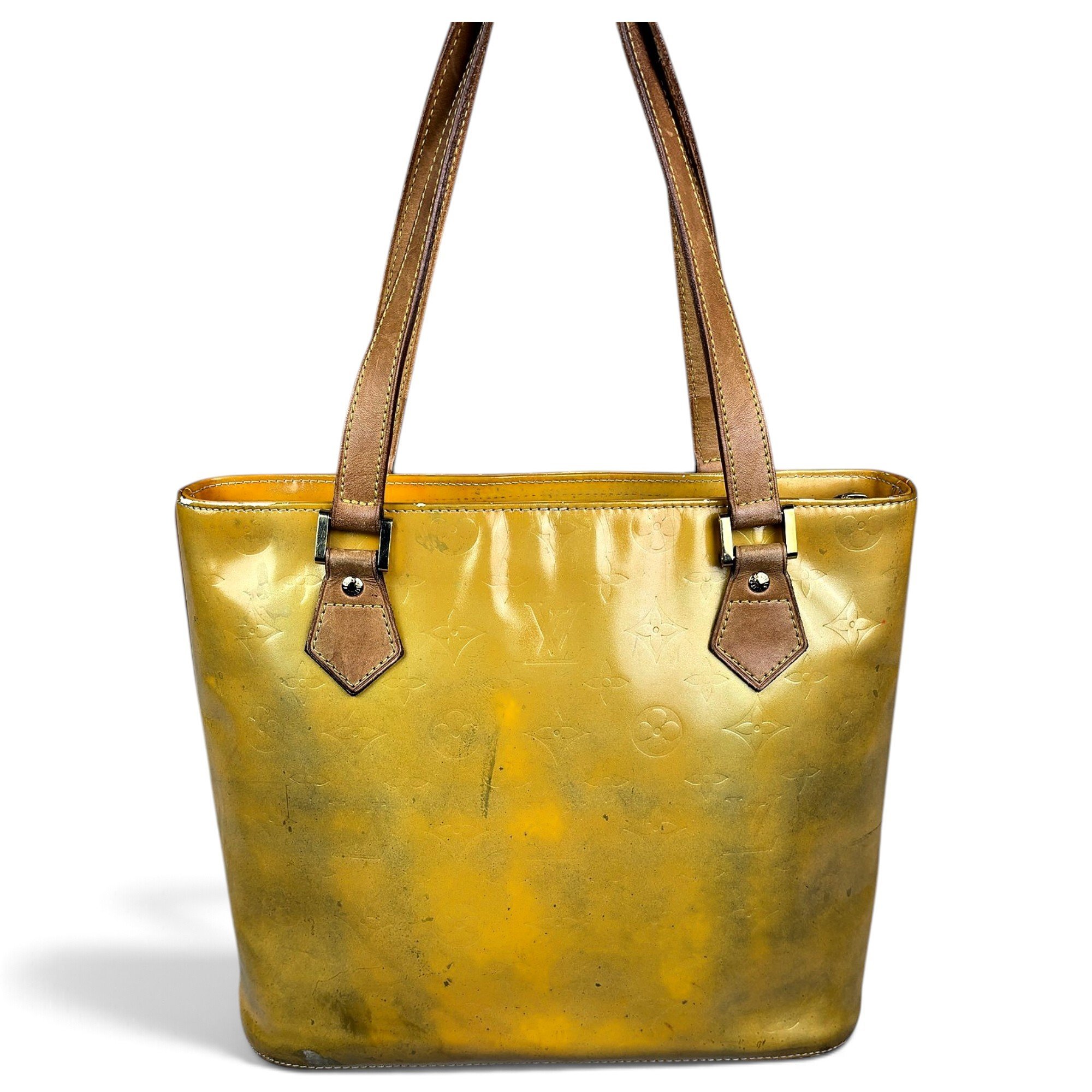 Houston patent leather tote