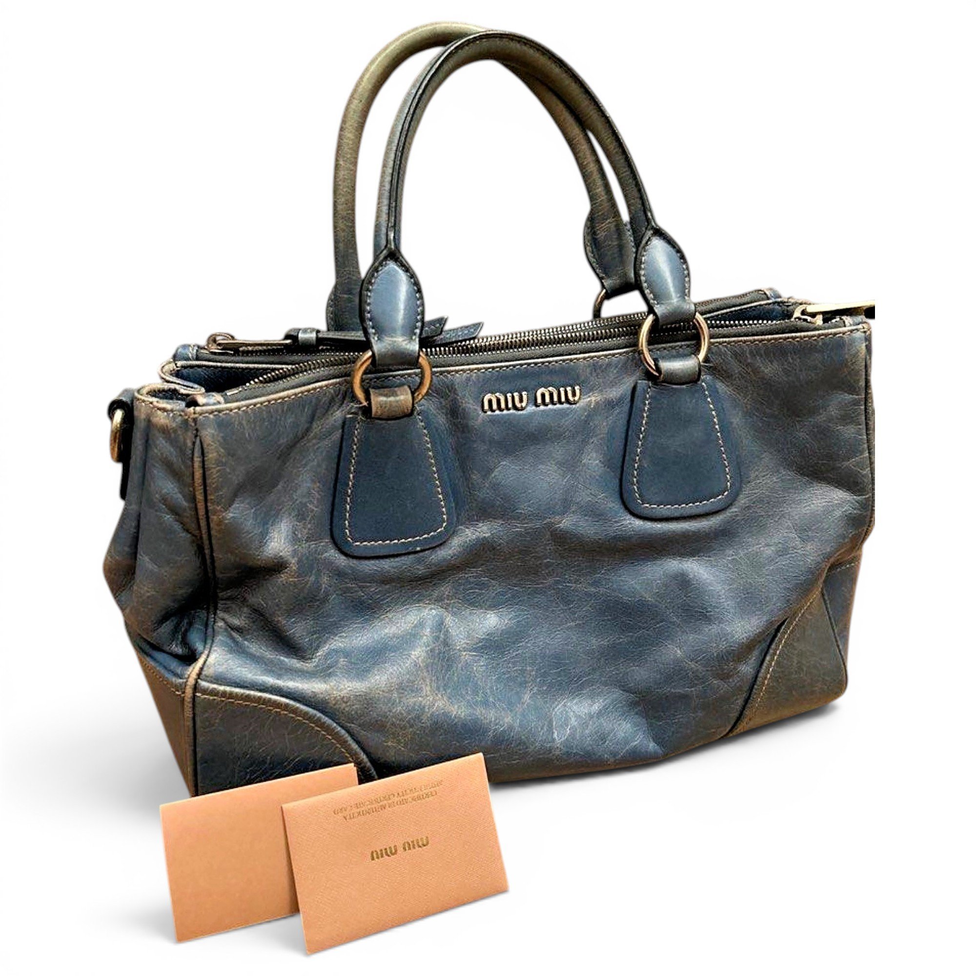 Vitello leather handbag