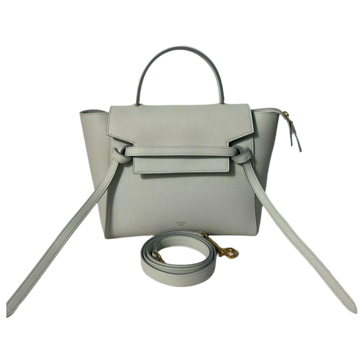 Belt leather handbag