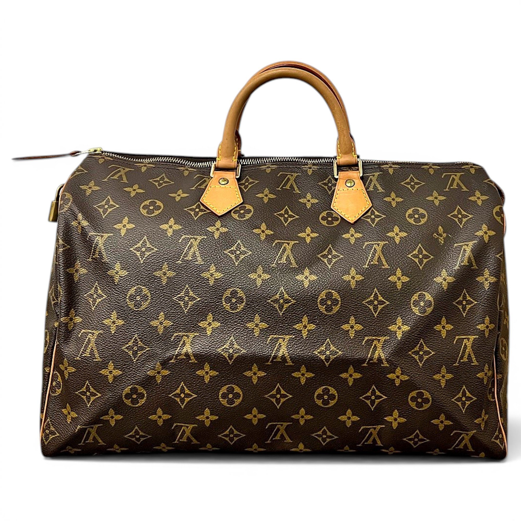 Speedy leather handbag
