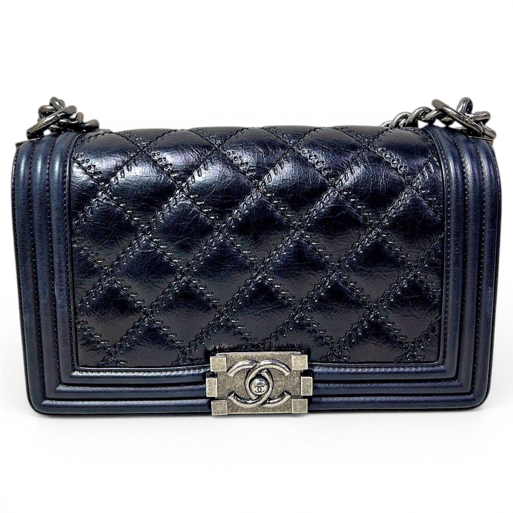 Boy leather crossbody bag
