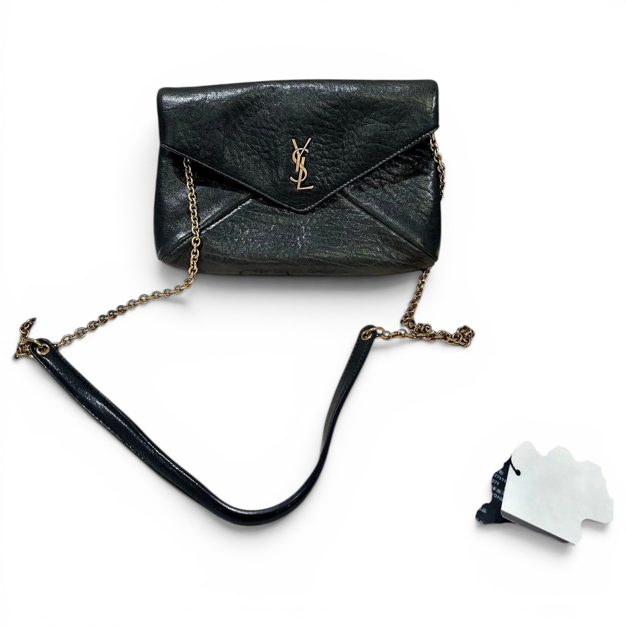 Envelope leather handbag