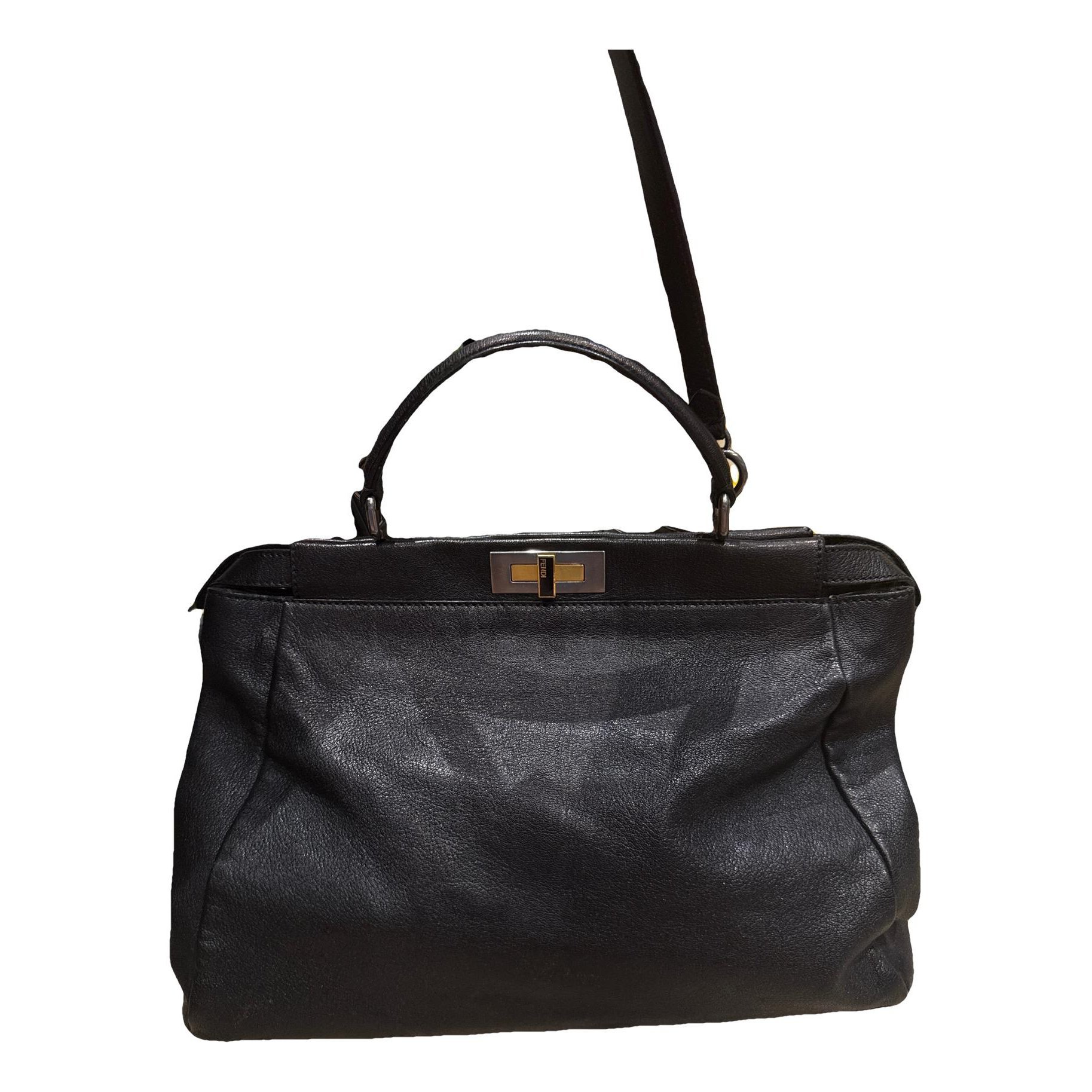 Peekaboo leather handbag