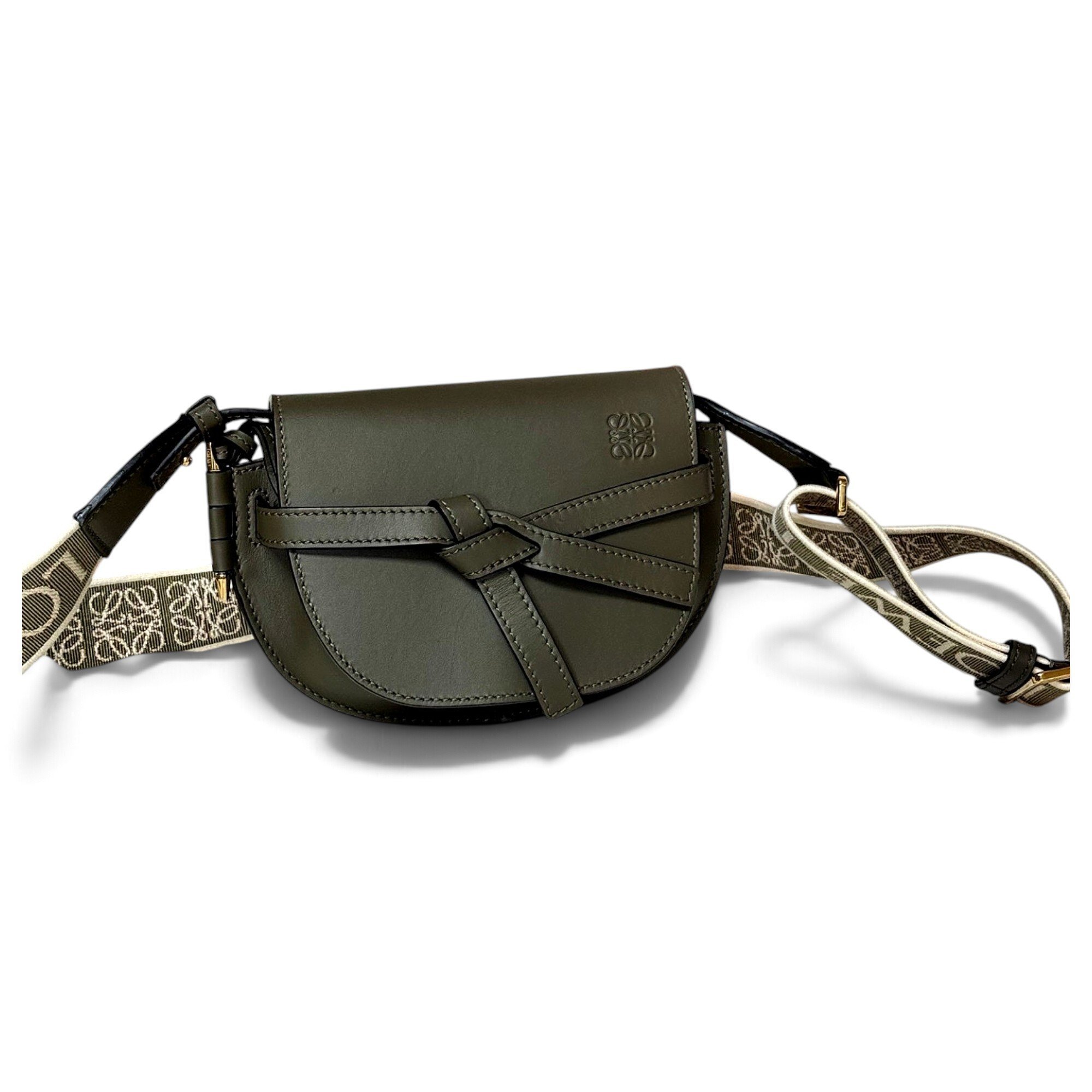 Gate leather crossbody bag