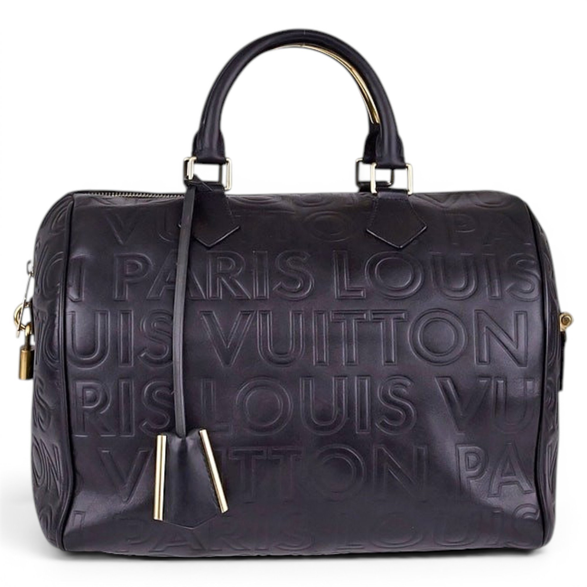 Speedy leather handbag