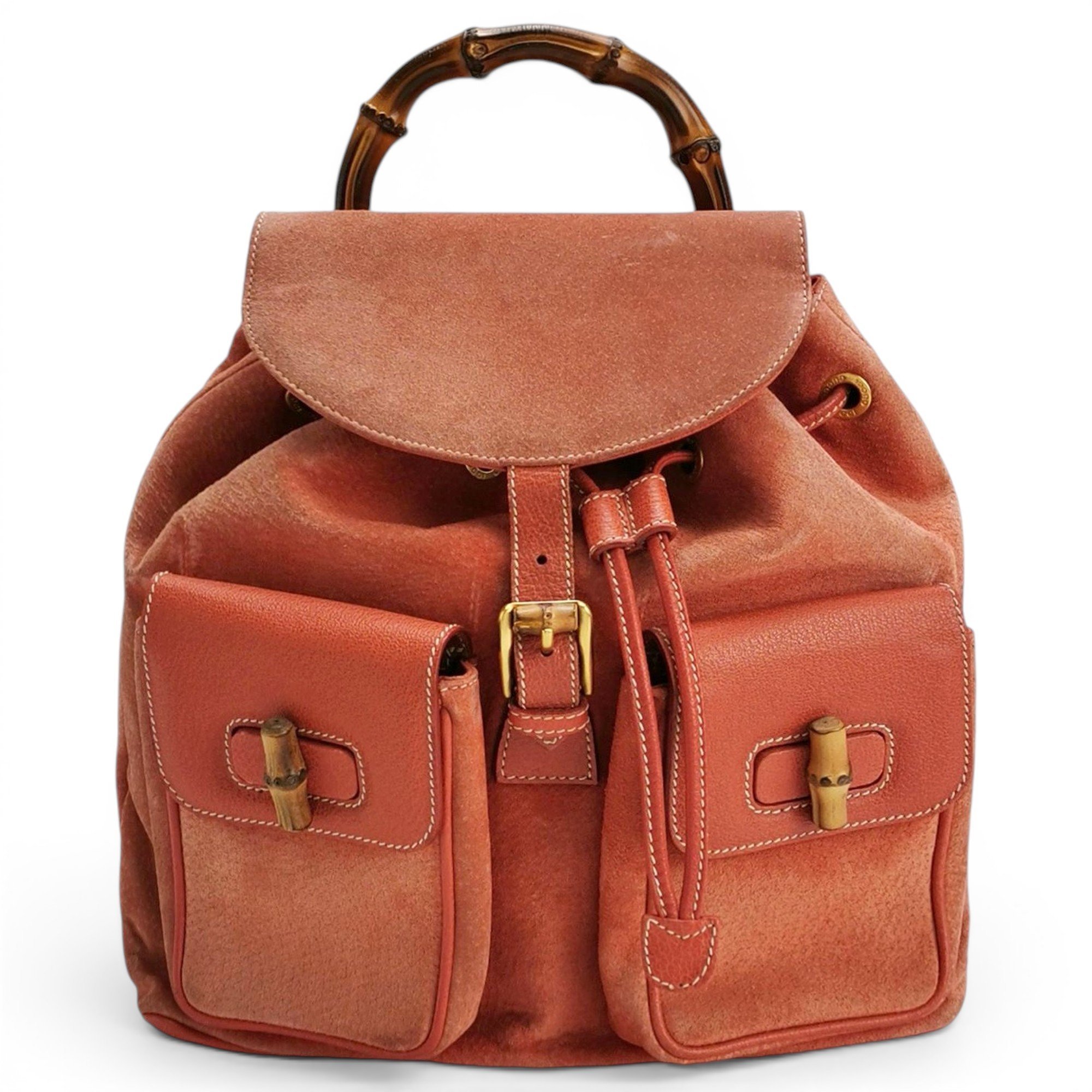 Bamboo leather handbag