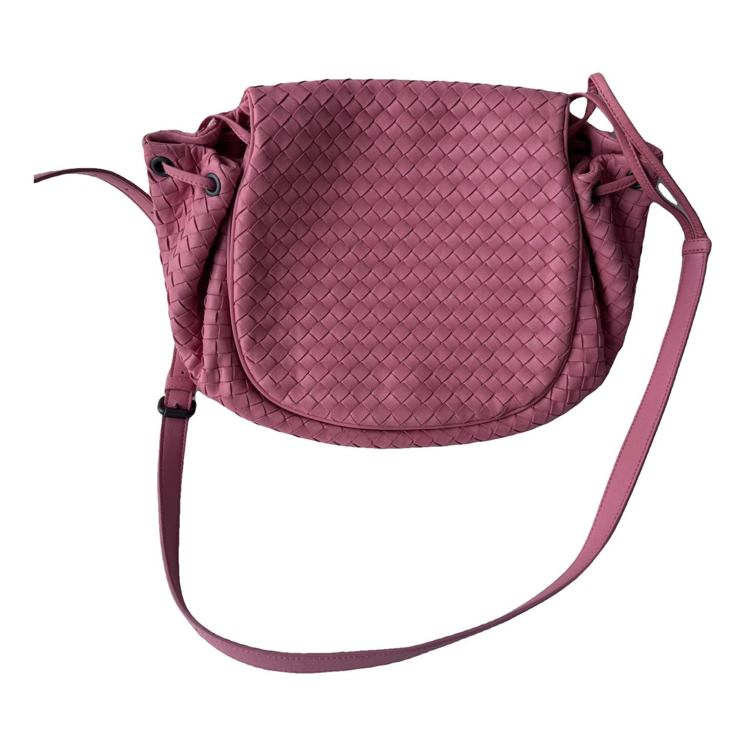 Bulb leather crossbody bag