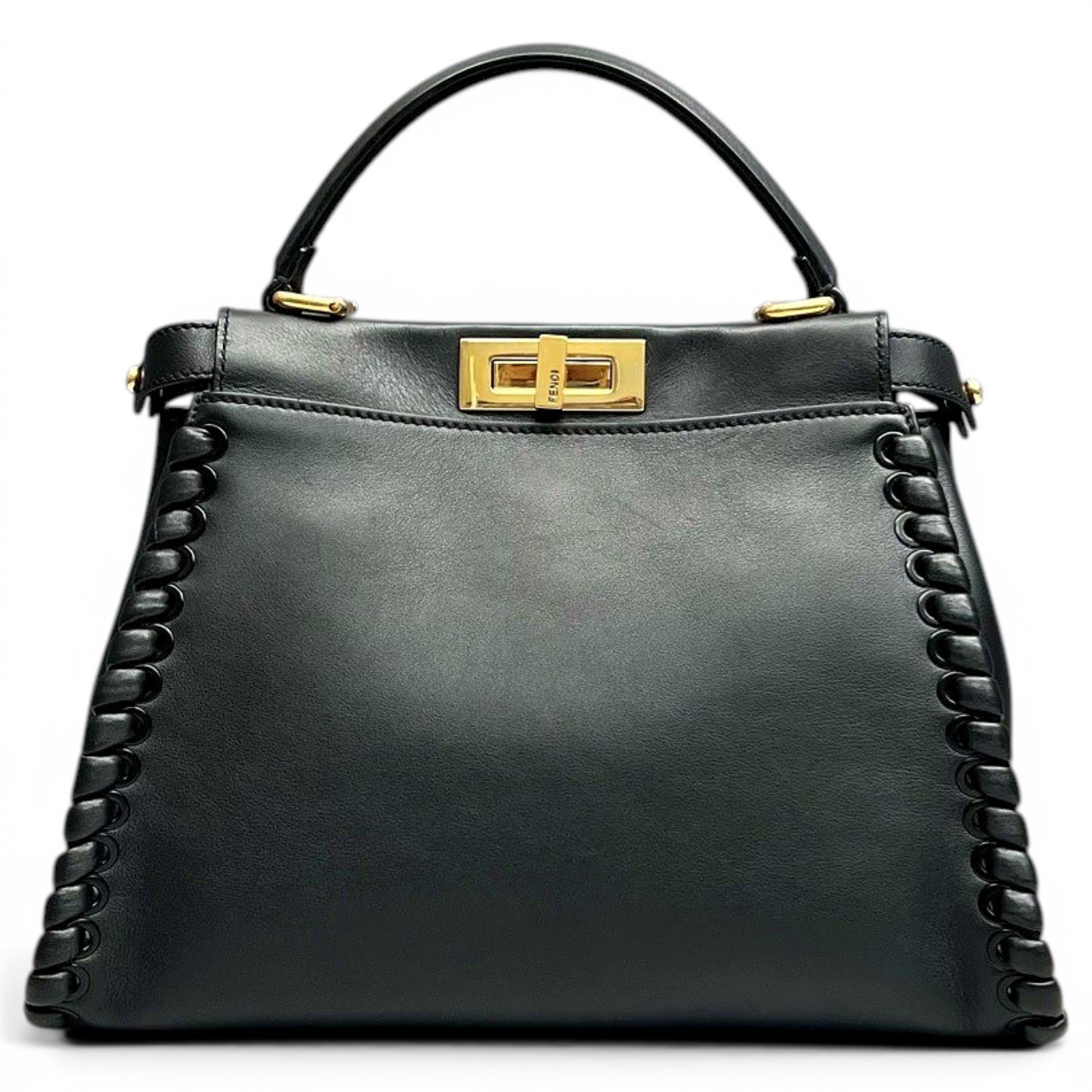 Peekaboo leather handbag
