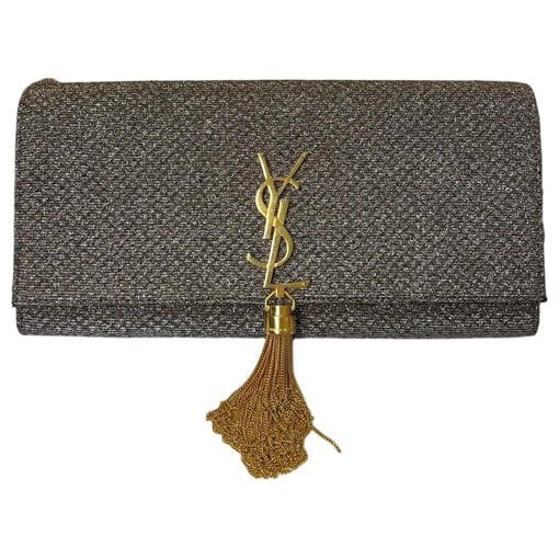 Kate monogramme cloth clutch bag