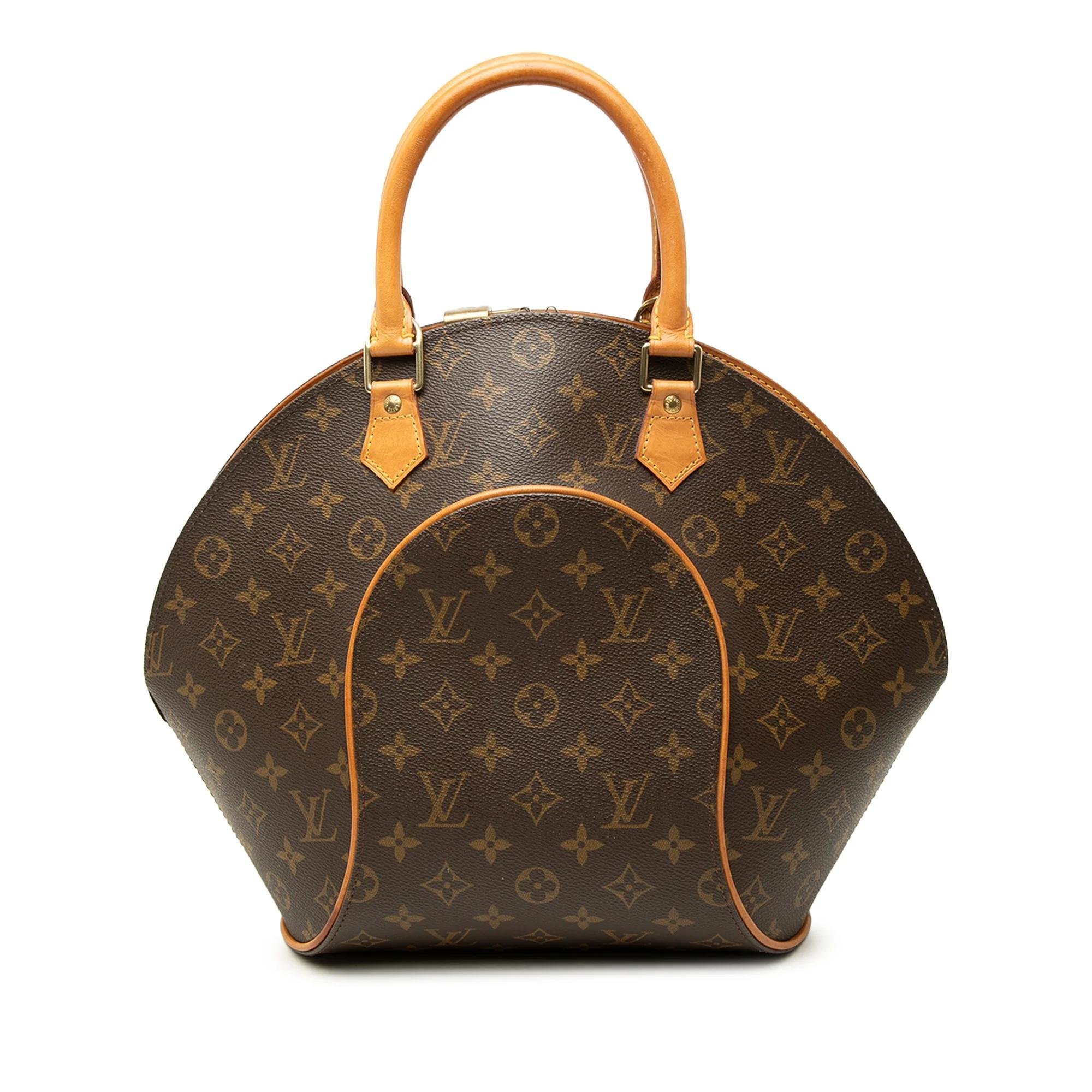 Ellipse leather handbag