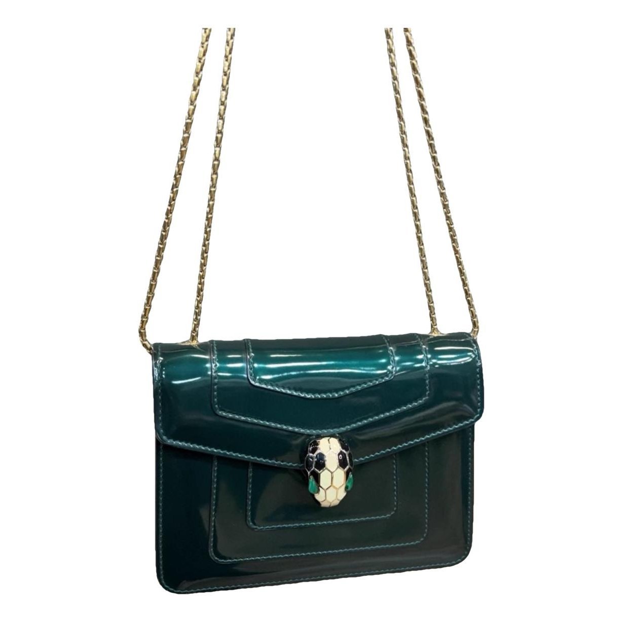 Serpenti patent leather crossbody bag