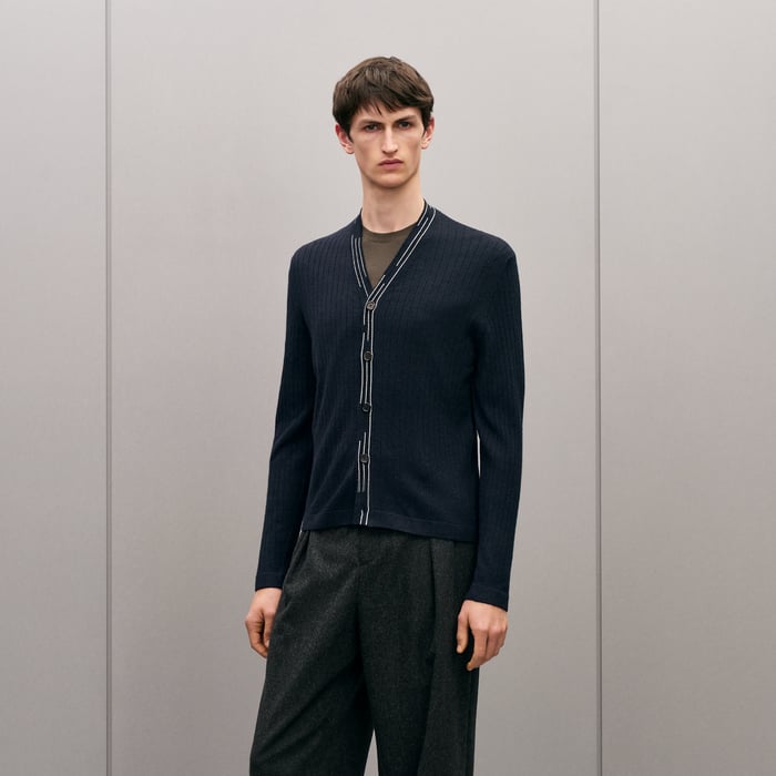 Marine "Detail Etriviere Alpaga" Cardigan