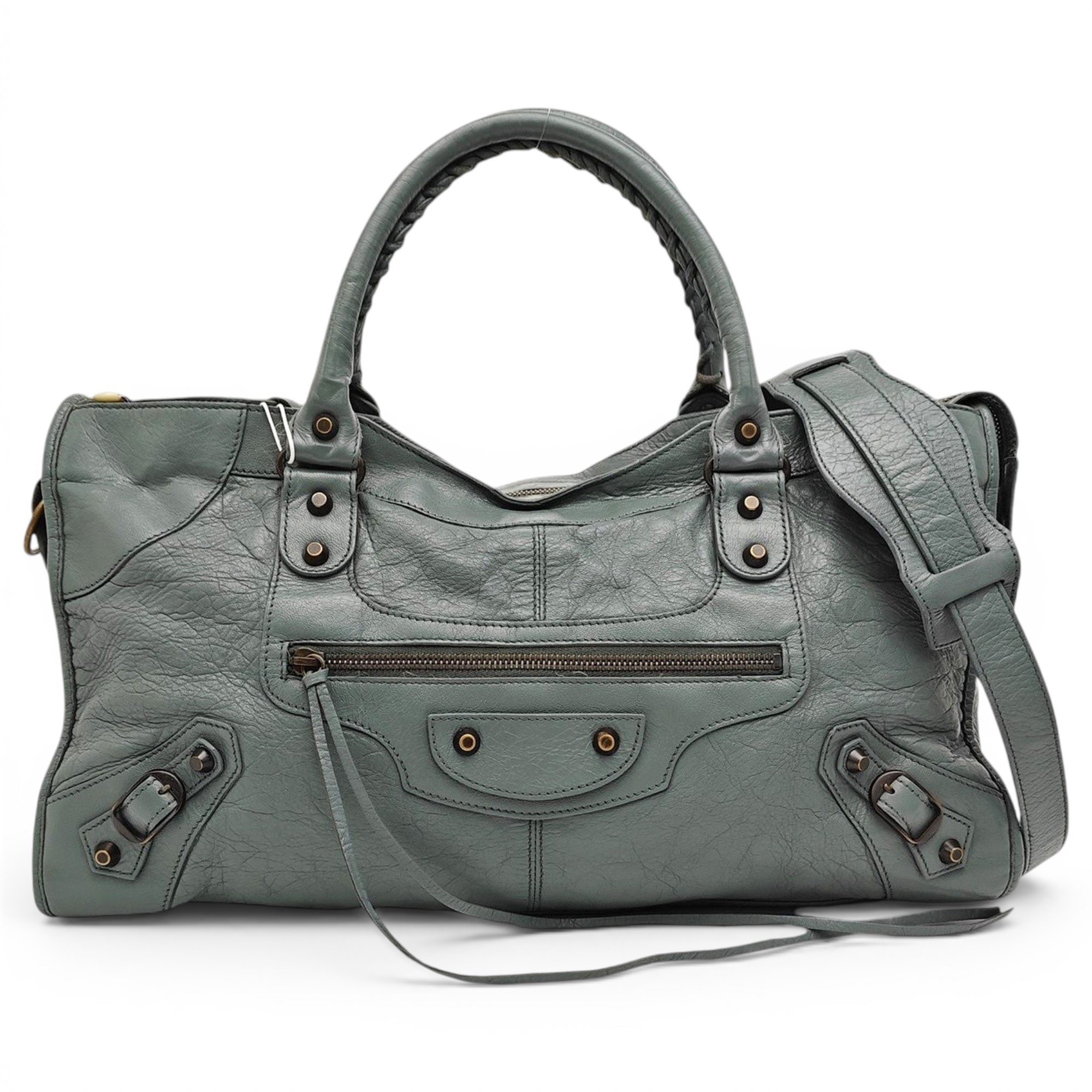Leather handbag