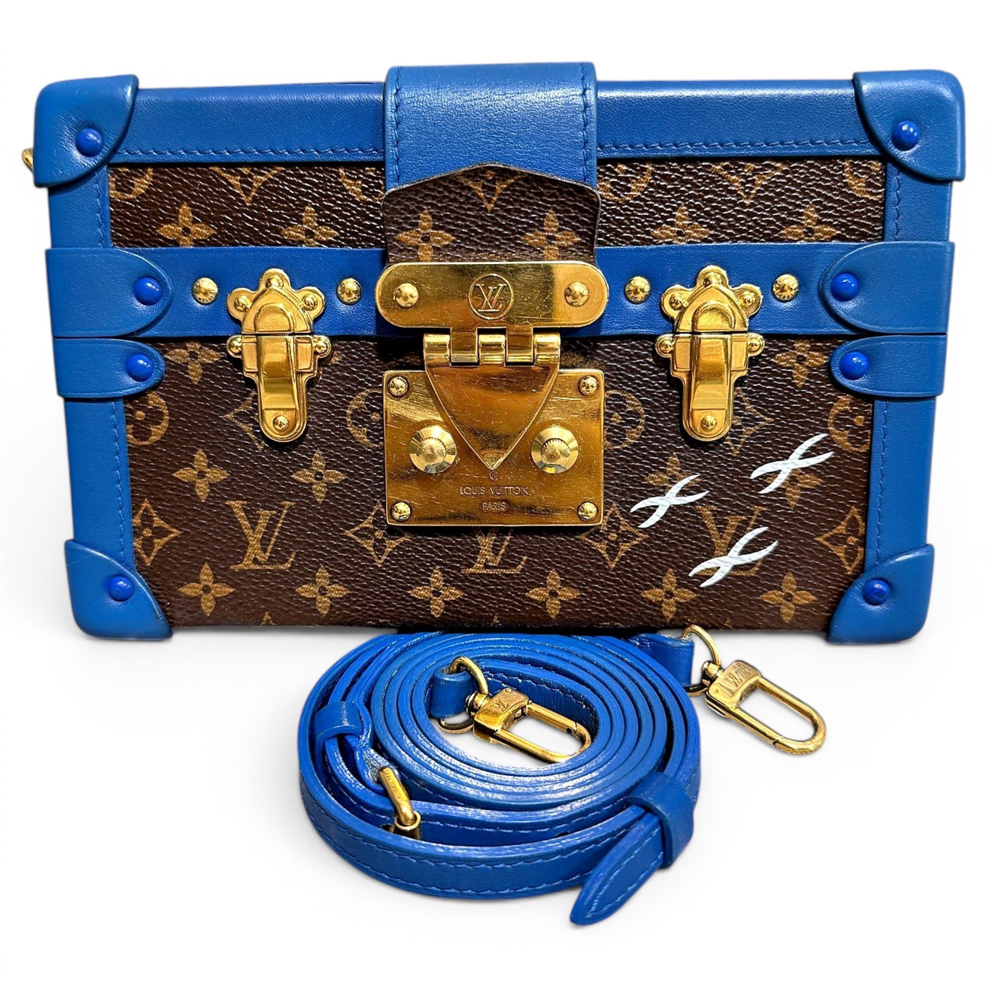 Petite Malle leather handbag