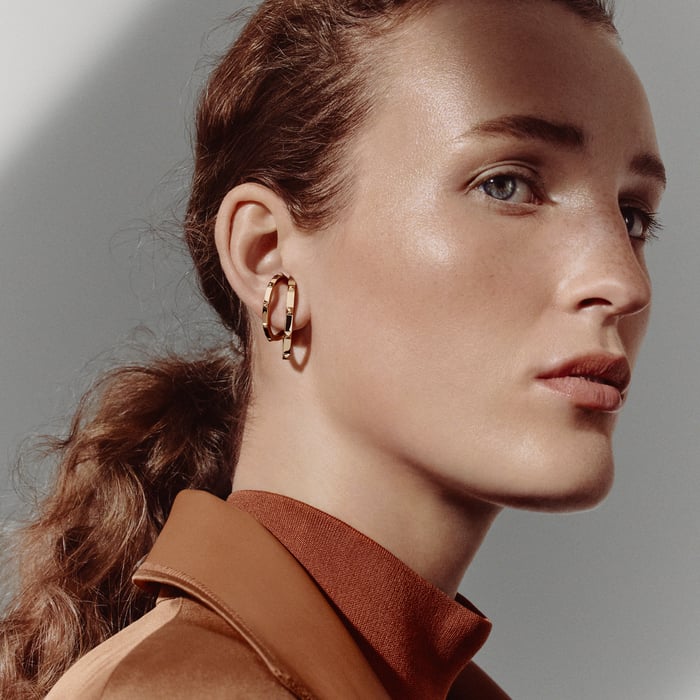 Sans Coloris Hermès Clou d'H Dangle Earrings