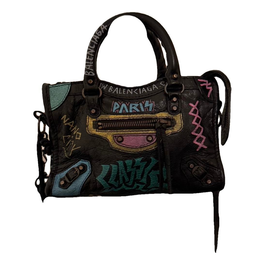 Classic Metalic leather handbag