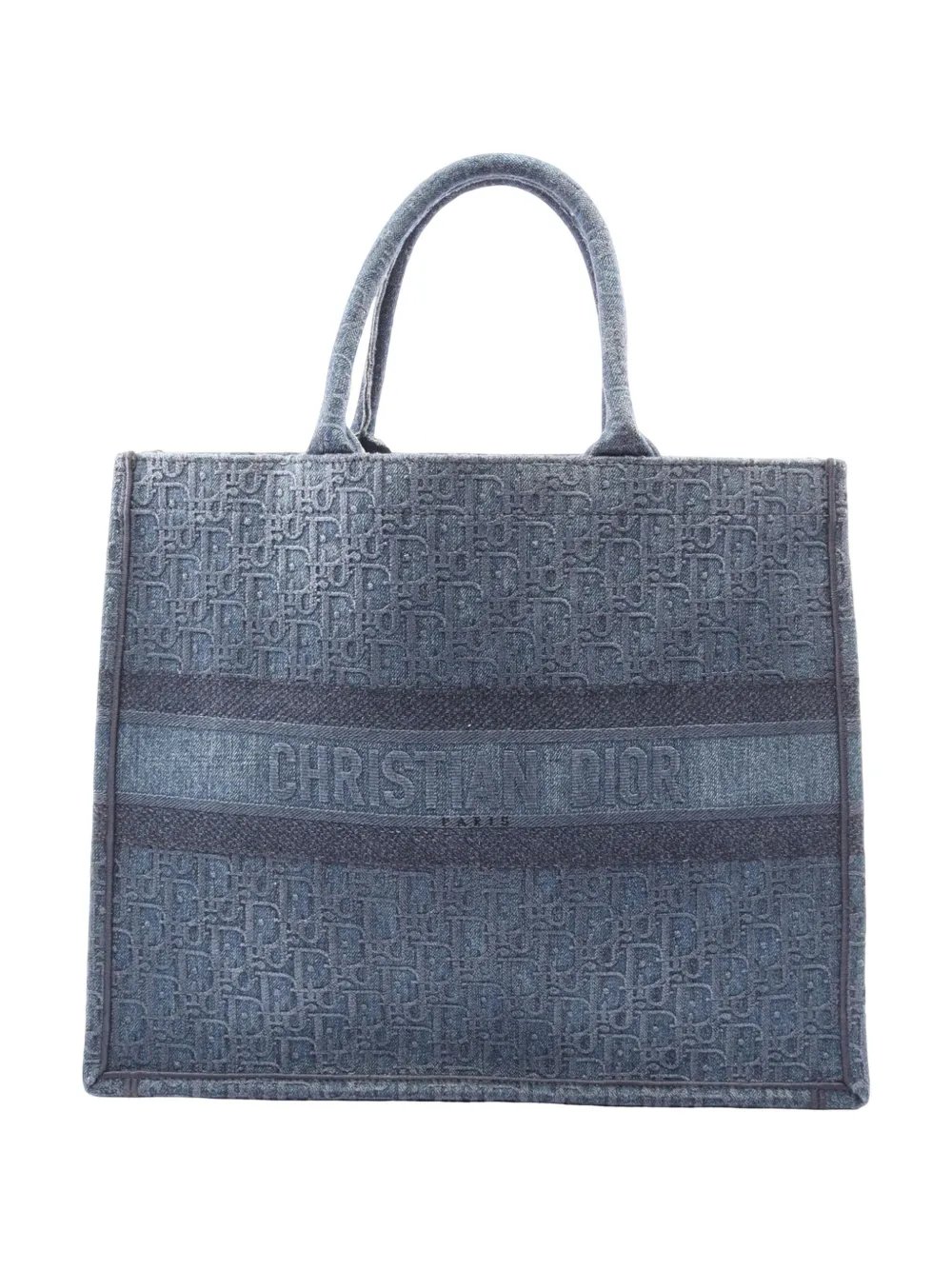 2010-2026 Large Oblique Denim Book tote bag
