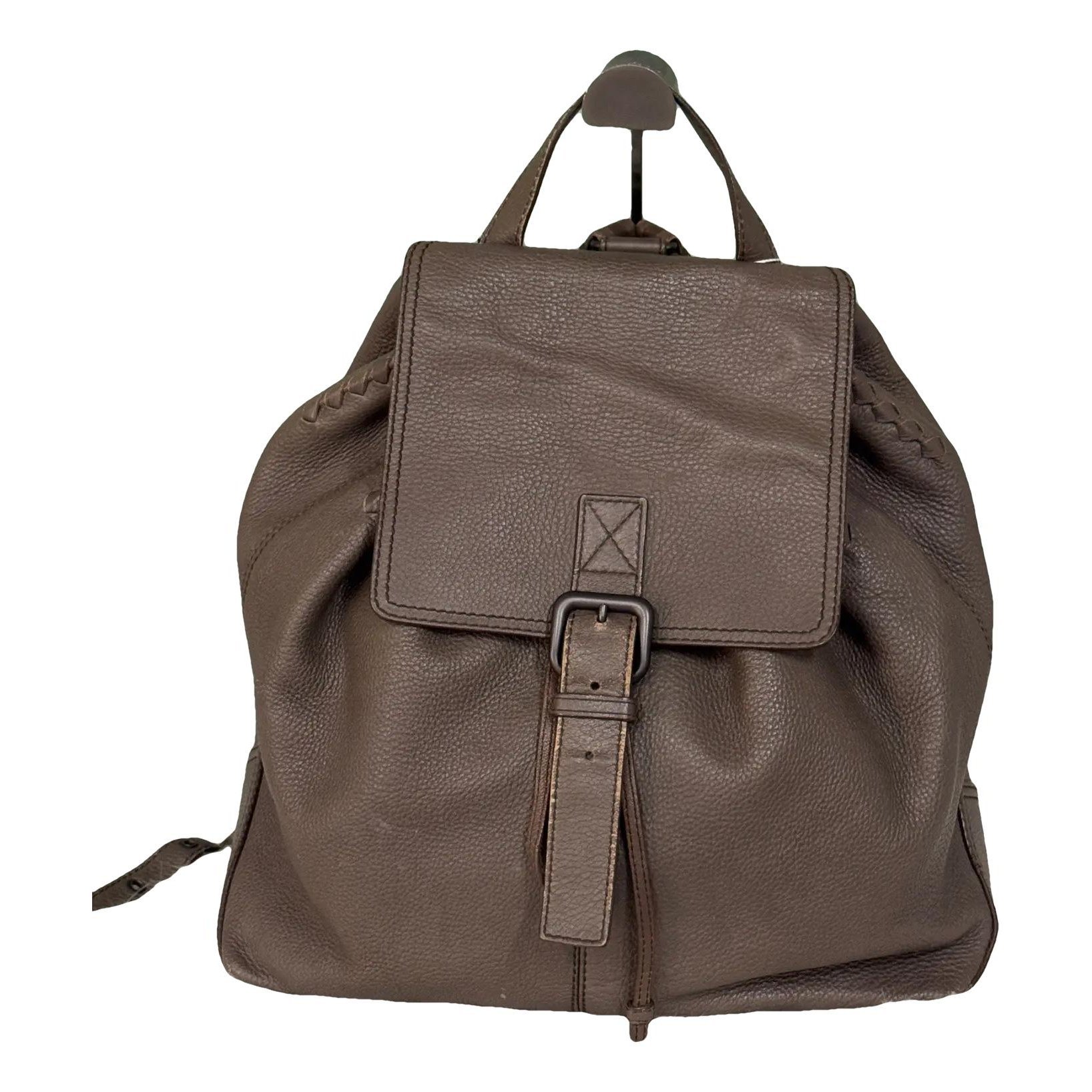 Leather backpack