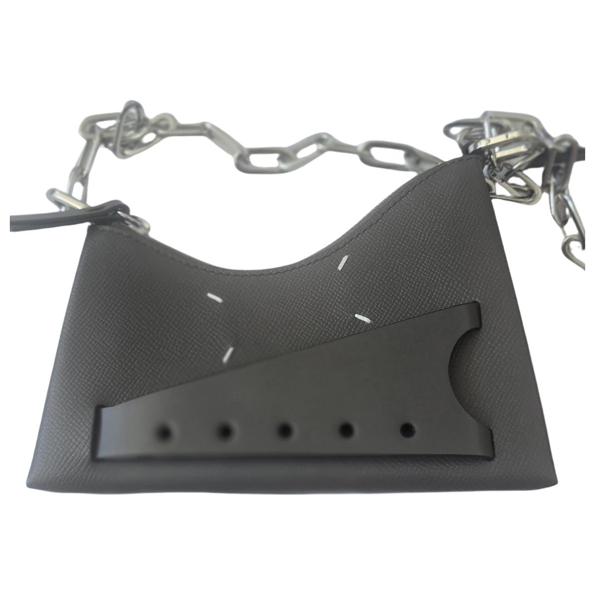 Snatched leather crossbody bag