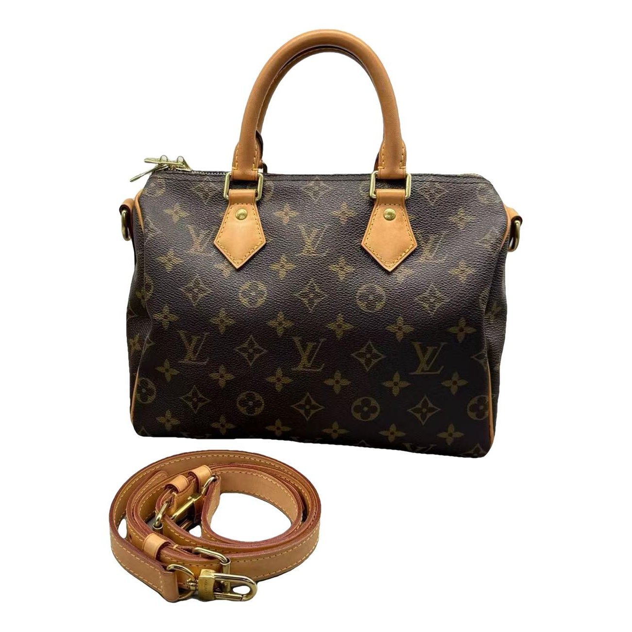 Speedy leather handbag