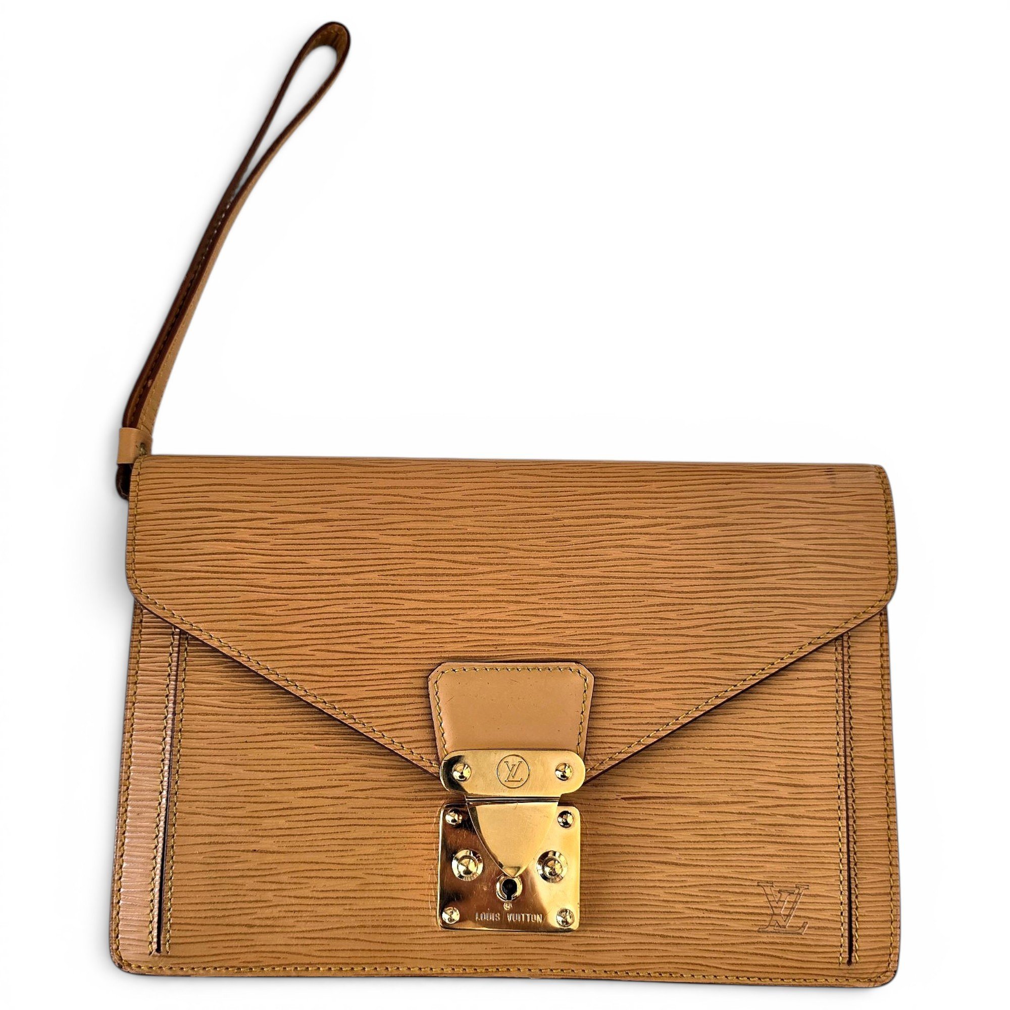 Sénateur leather clutch bag