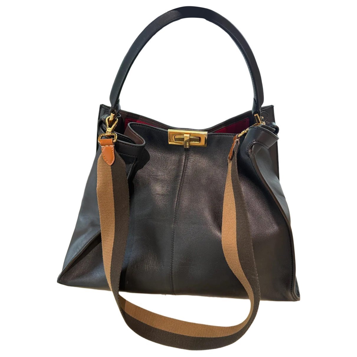Peekaboo leather handbag