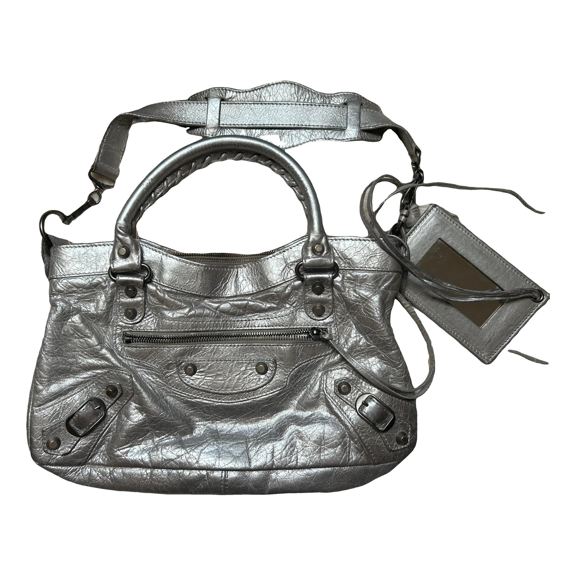 First leather handbag