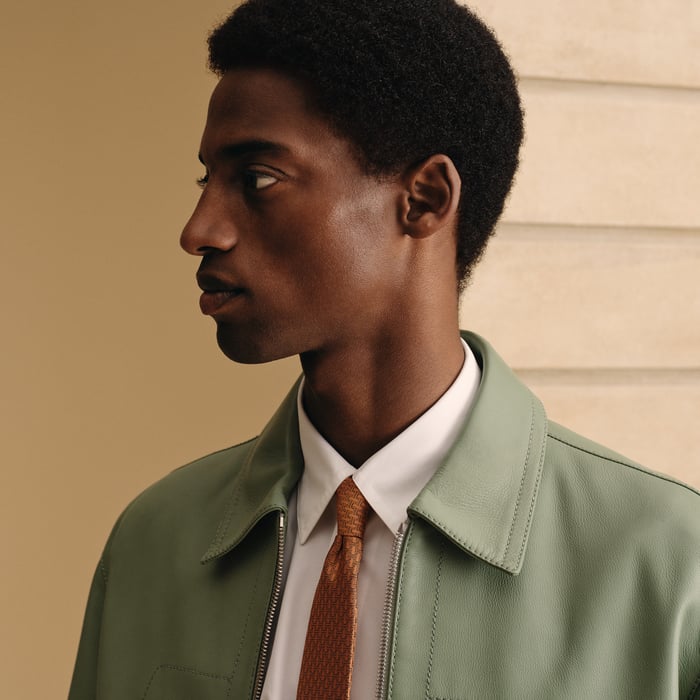 Orange H Discret Unie Tie