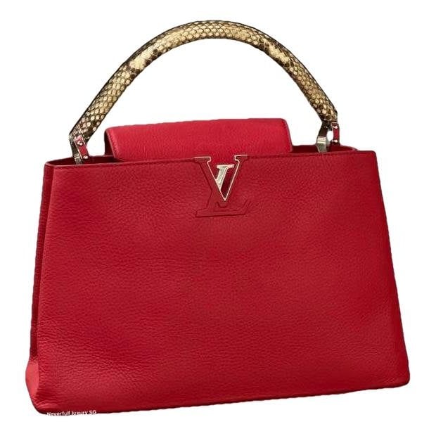 Capucines leather handbag