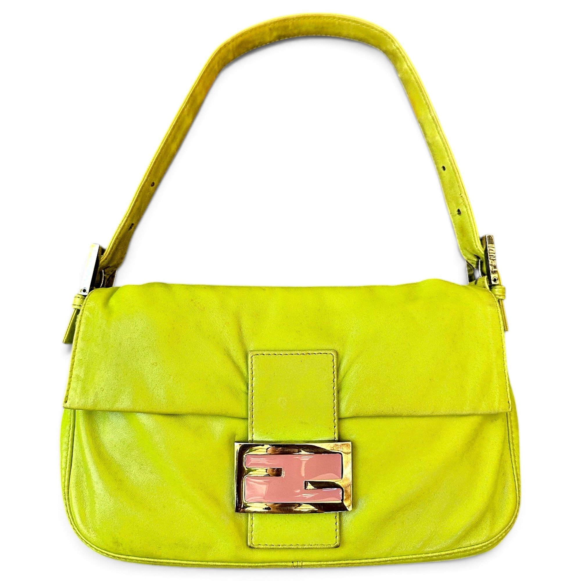 Baguette leather handbag