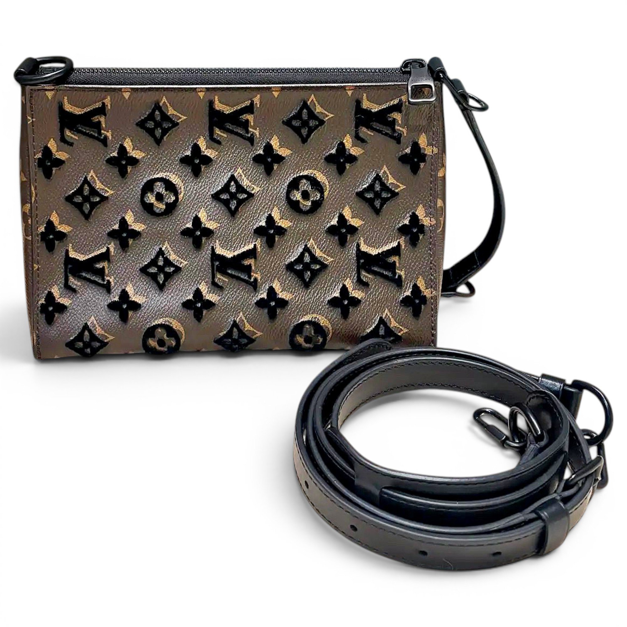 Vinyl crossbody bag