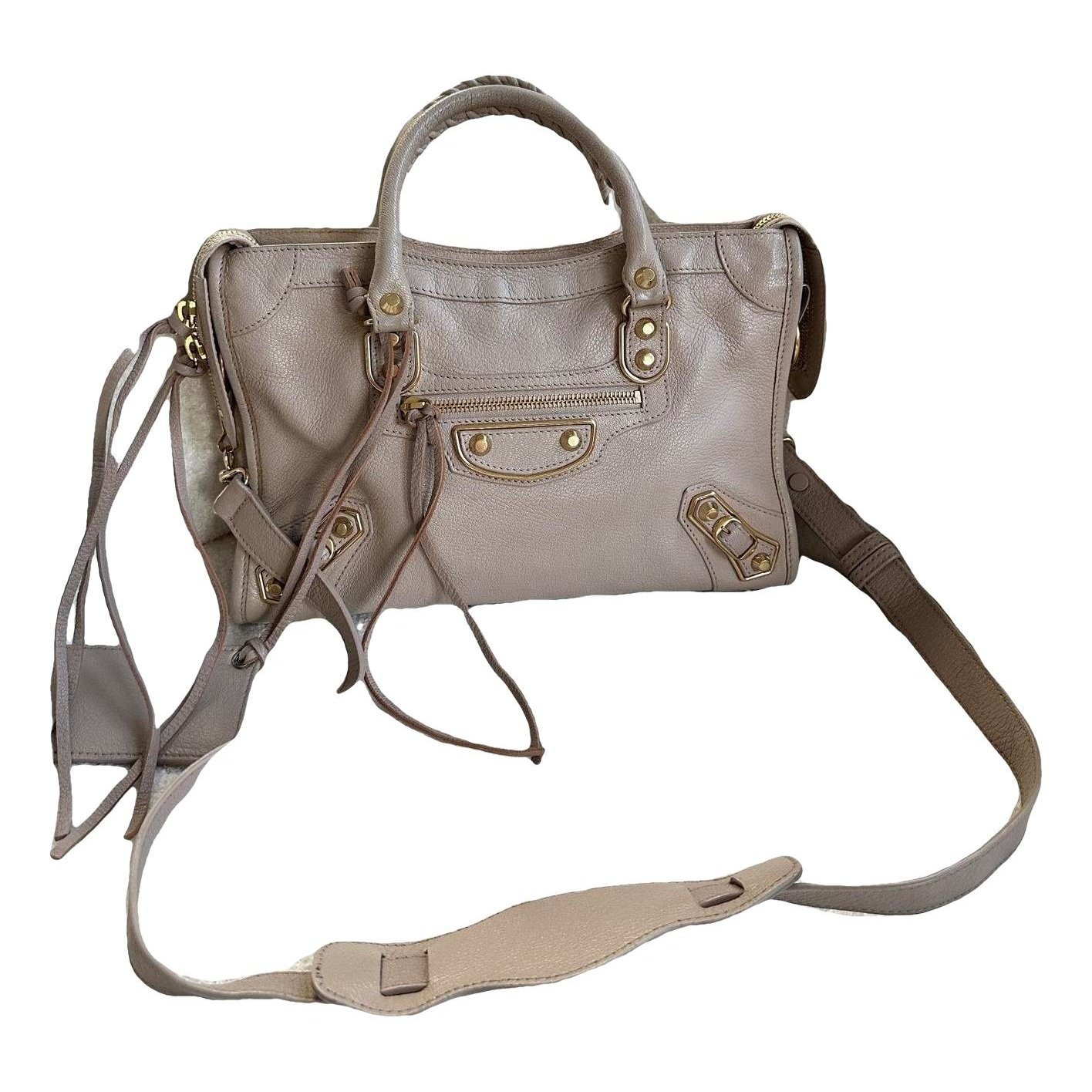 Classic Metalic leather handbag