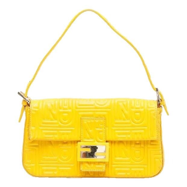 Baguette leather handbag