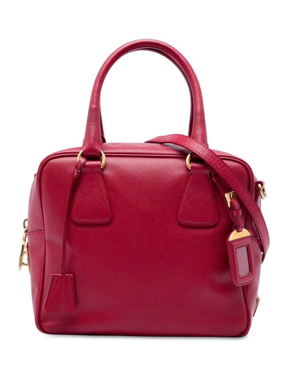 2013-2026 Small Saffiano Square Bauletto satchel