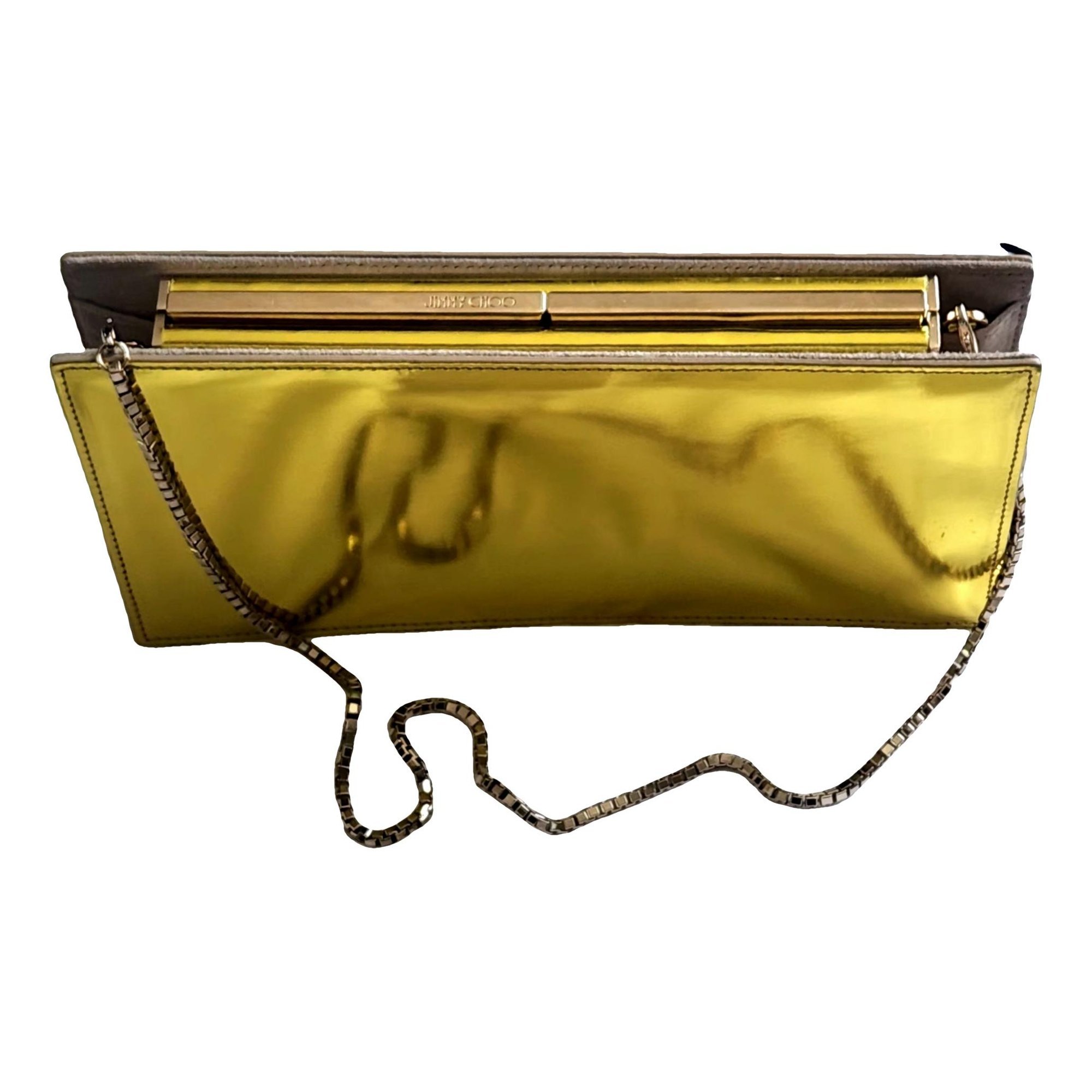 Patent leather clutch bag