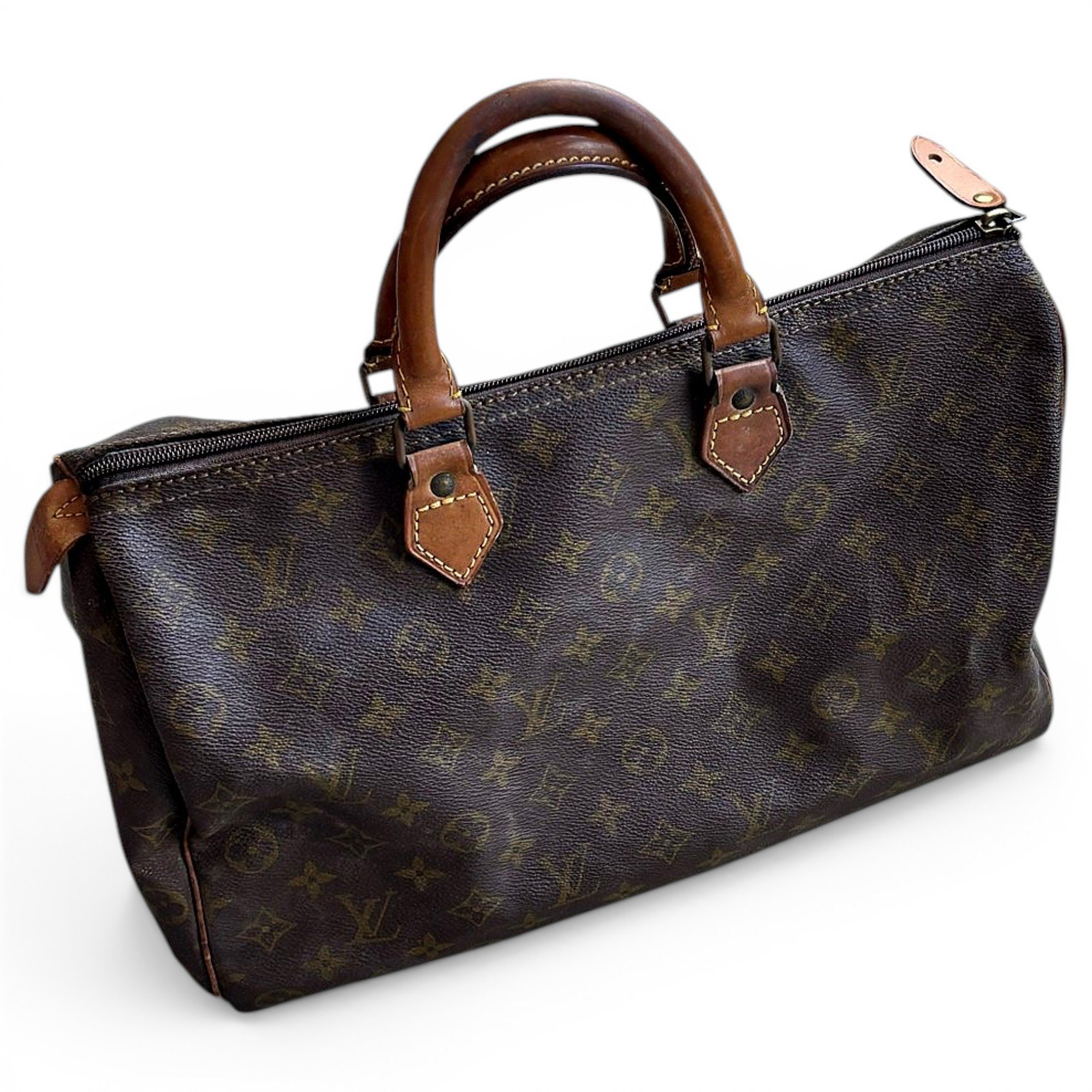 Speedy leather handbag