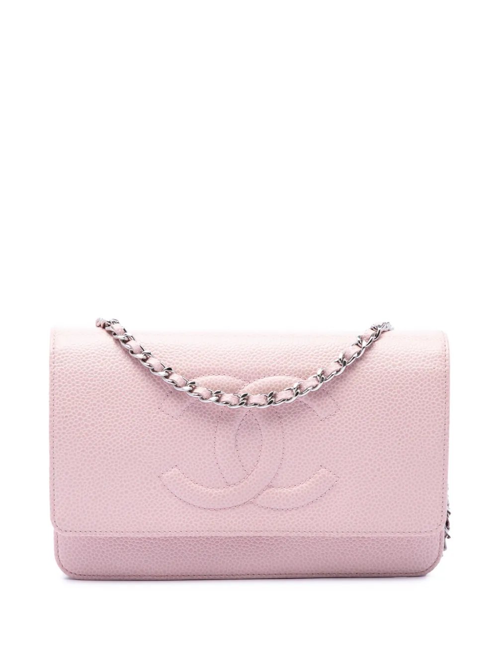 2012 CC Caviar Wallet On Chain crossbody bag