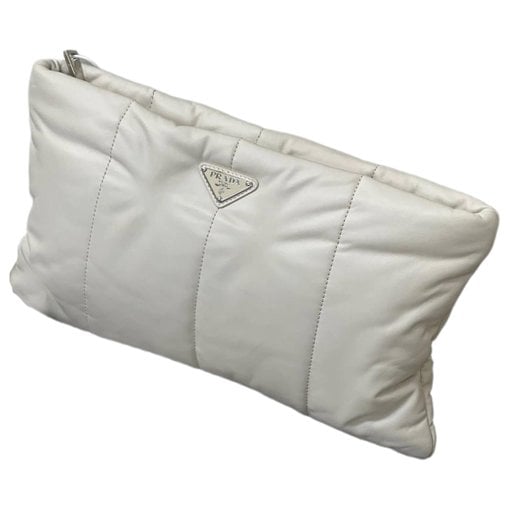 Leather clutch bag