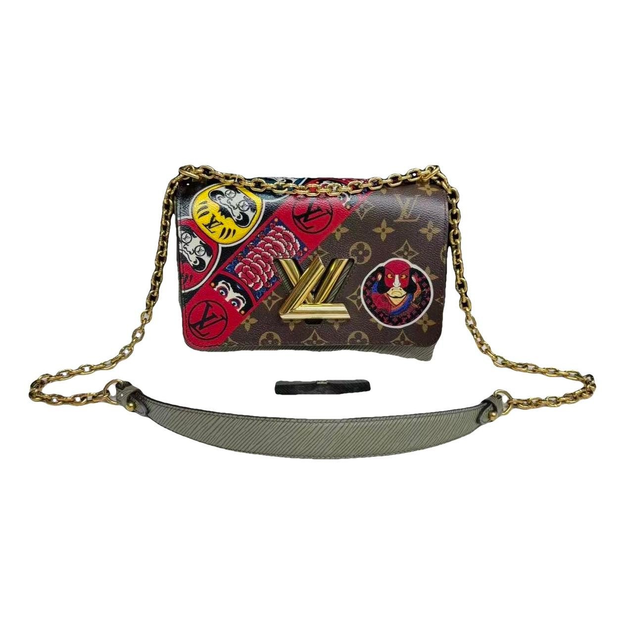 Twist leather handbag
