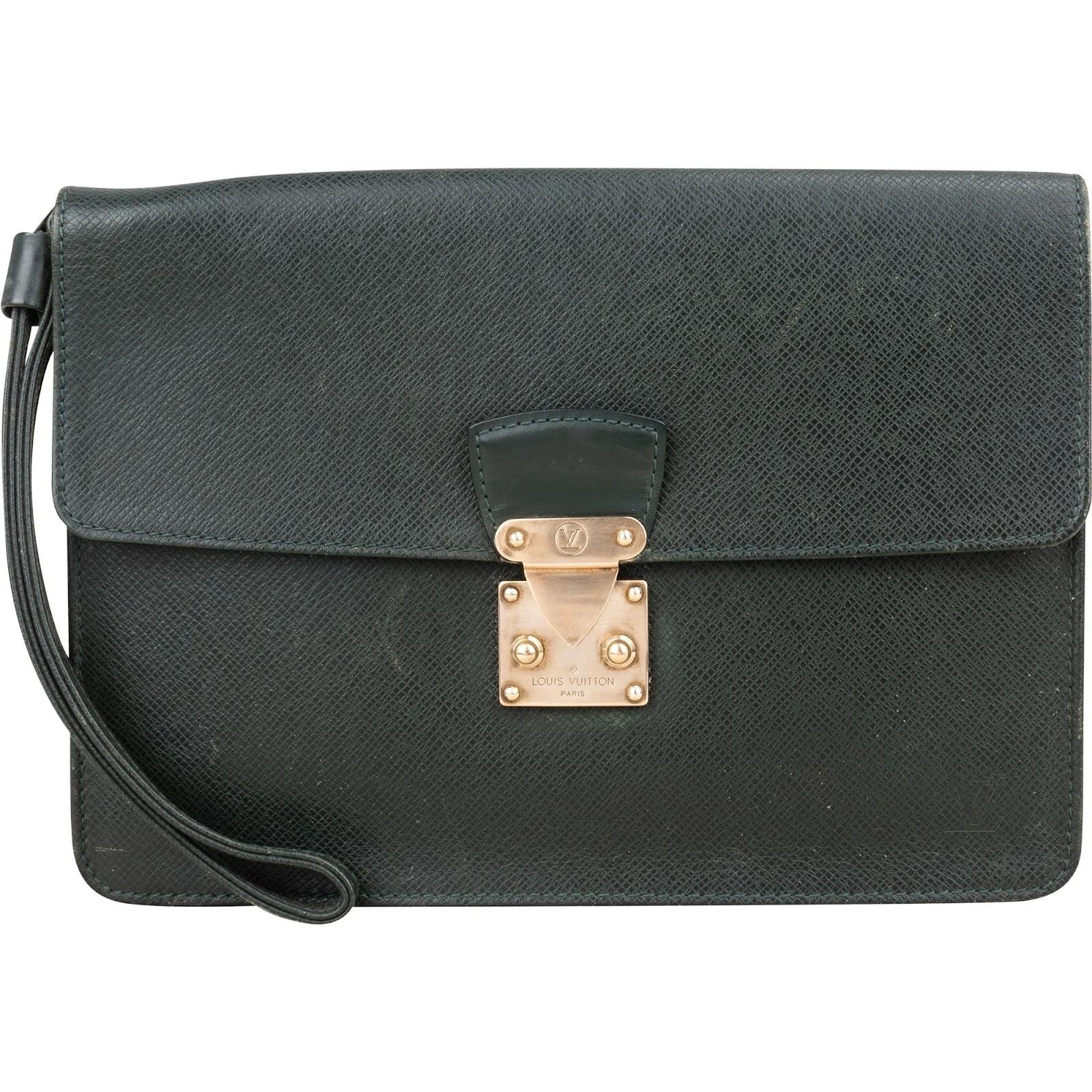 Kourad leather clutch bag
