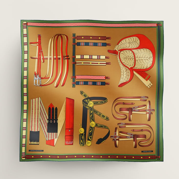 Lettres Equestre scarf 90