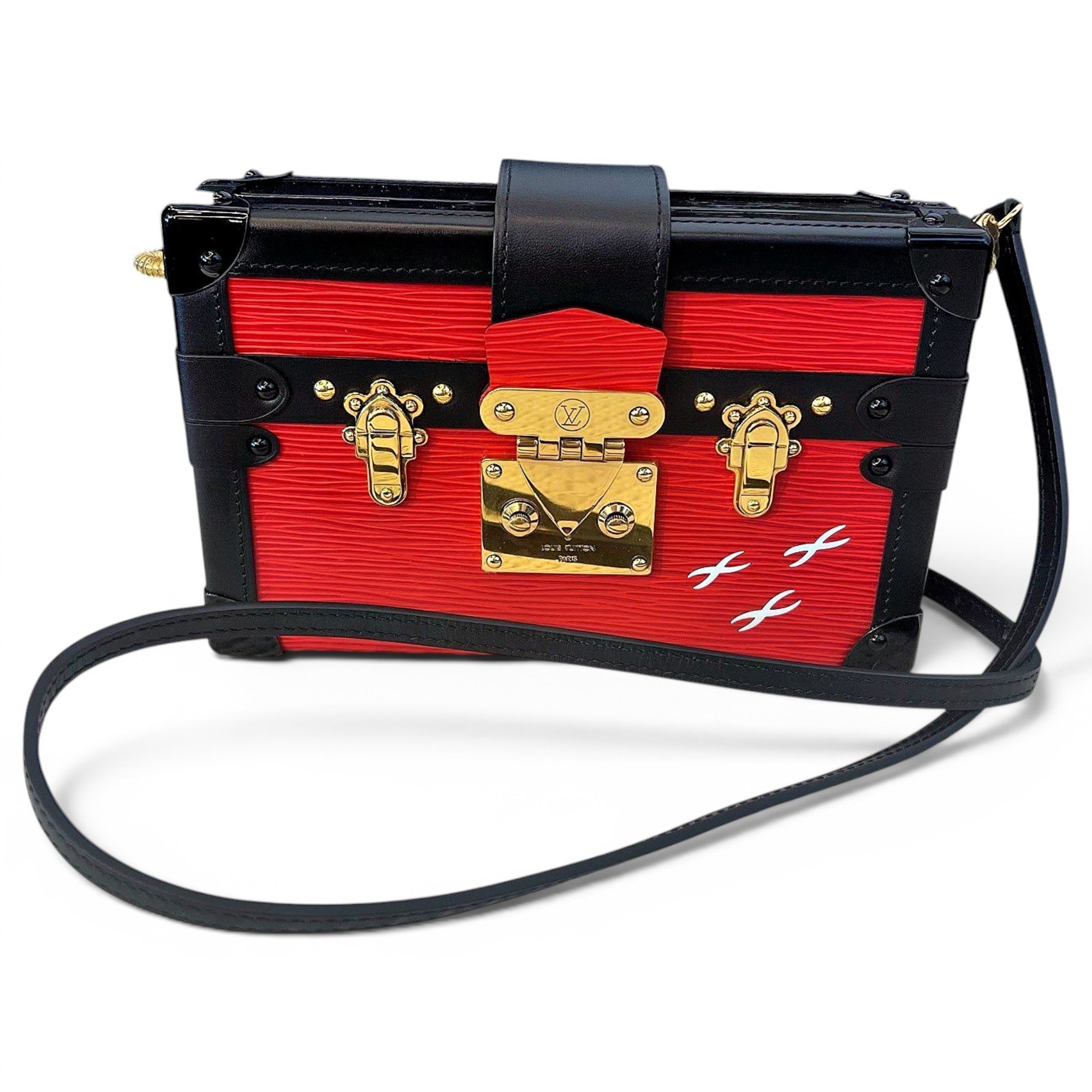 Petite Malle leather handbag