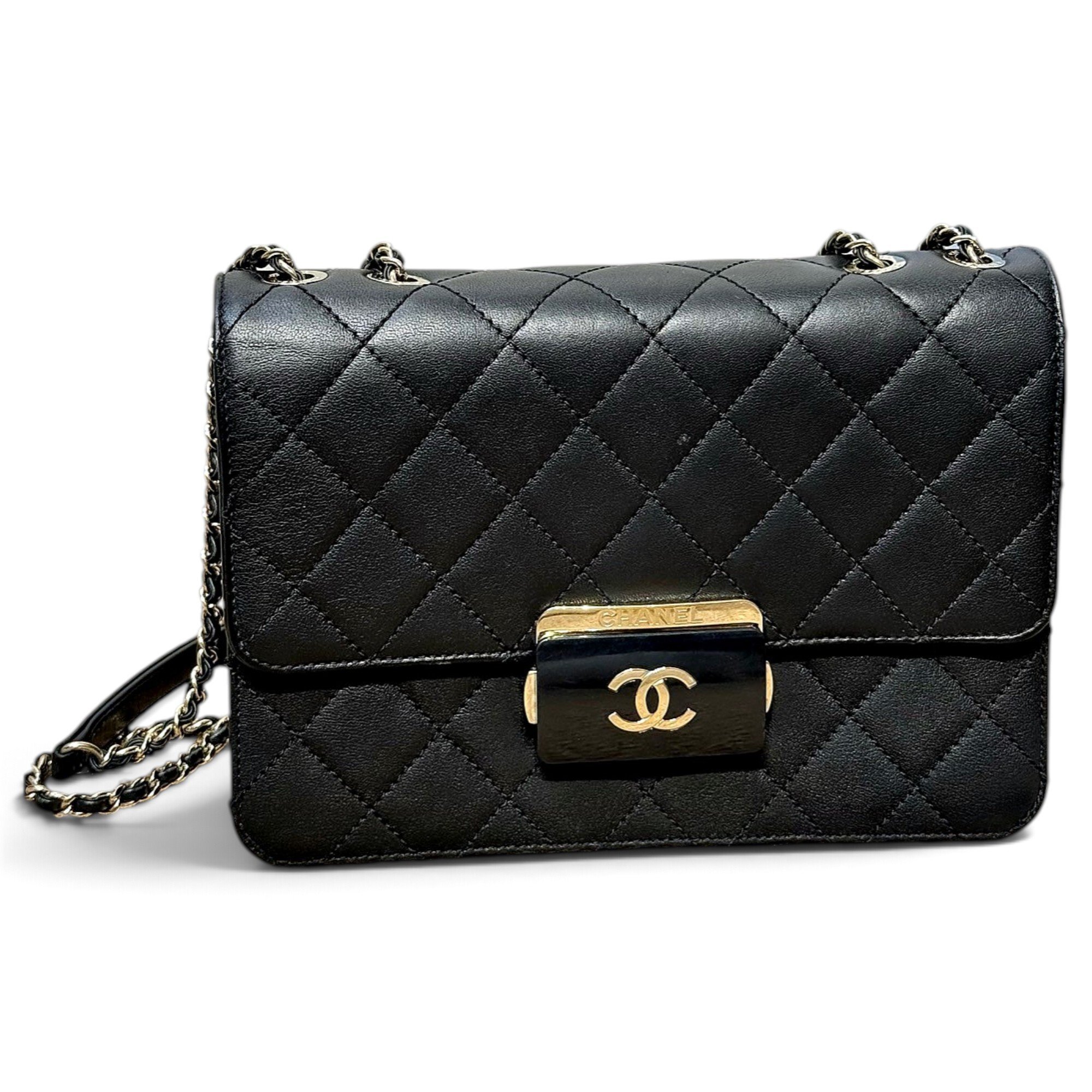 Coco Luxe leather handbag
