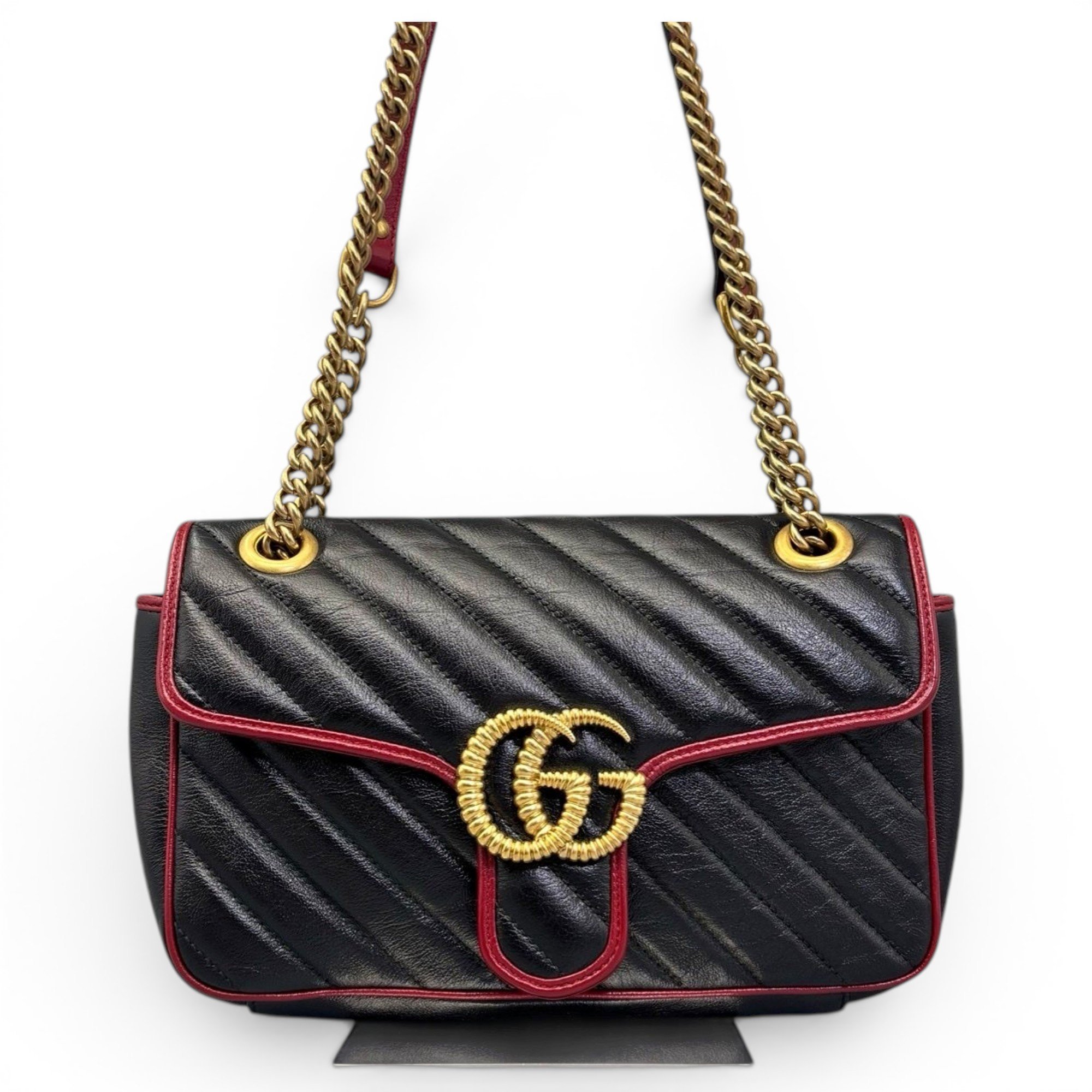 GG Marmont Flap leather handbag